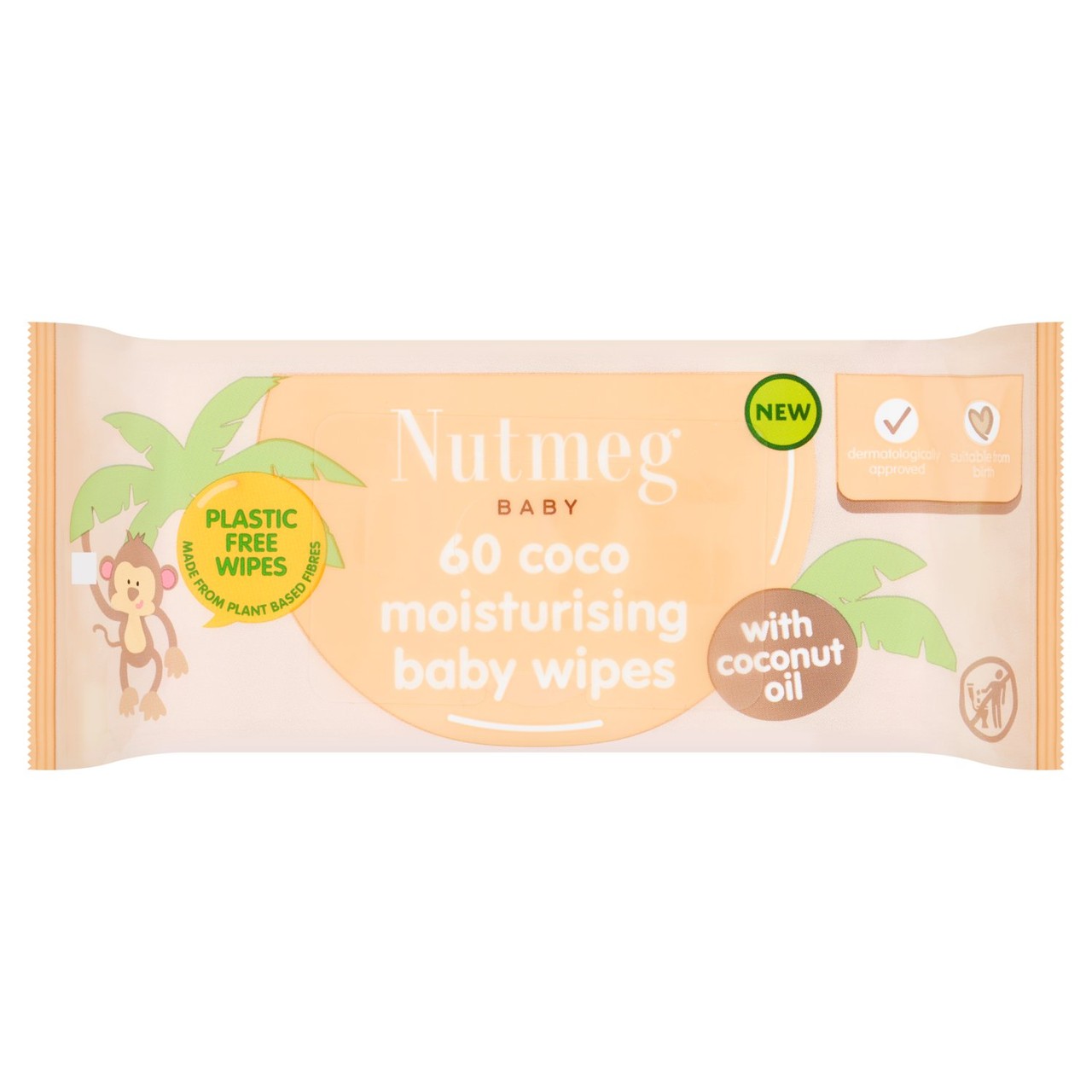 Nutmeg Coco Moisturising Baby Wipes
