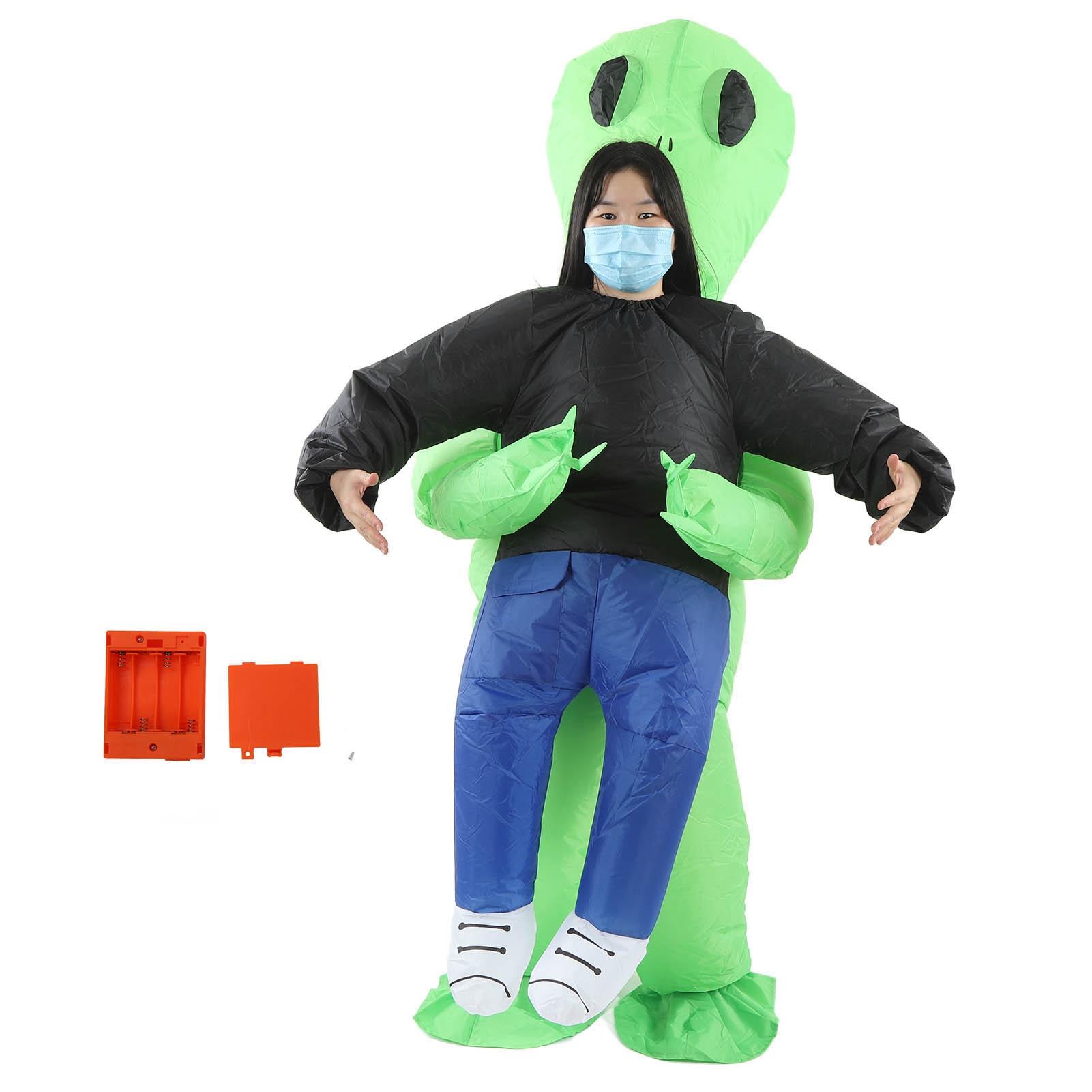 COSYHOME Inflatable Alien Rider Costumes Innovative Fun Waterproof Alien Carry People Costume for Cosplay