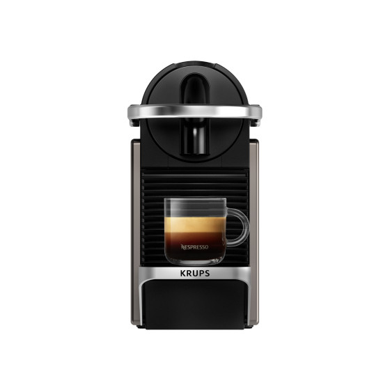 Krups Nespresso Pixie Redesign XN306T10 Titan Coffee Pod Machine (Krups)