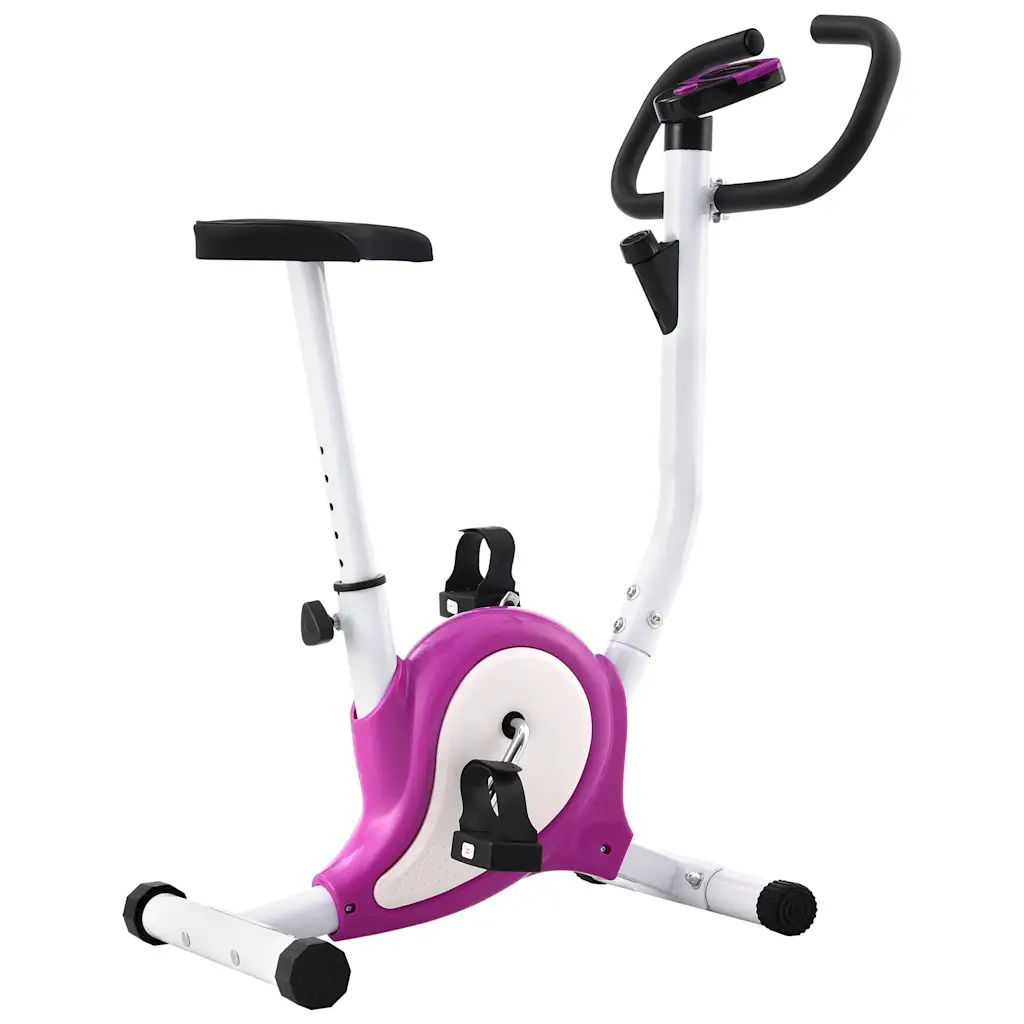 VidaXL Exercise Bike with Belt Resistance Purple