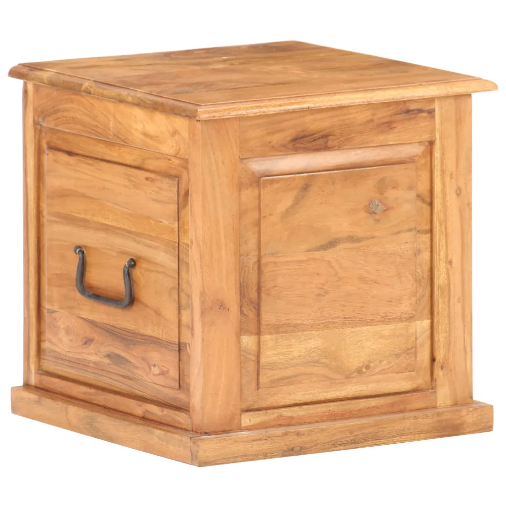 VidaXL Chest 40x40x40 cm Solid Acacia Wood