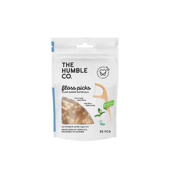 The Humble Brush The Humble Co. Plant Based Floss Picks | Fresh Mint | Eco-Friendly ...