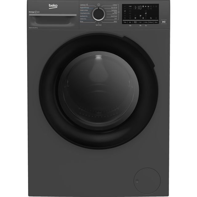Beko EnergySpin™ BM3DT68342A 8Kg / 5Kg Washer Dryer with 1400 rpm - Anthracite - D Rated [Wash&Dry], A Rated [Wash Only]