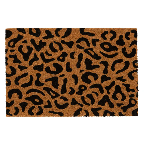 Coir Door Mat 60 x 40cm Leopard
