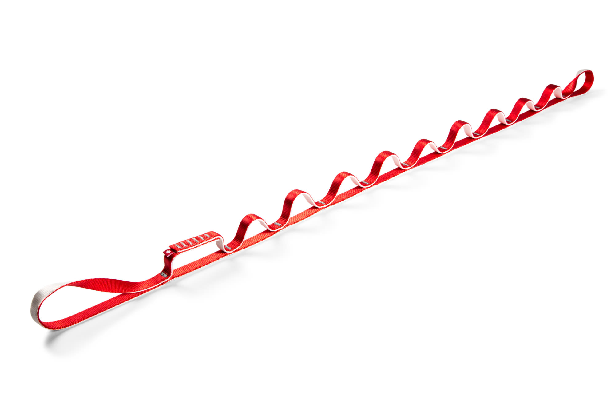 Ocun Daisychain Eco-pes 16mm 115cm - Red / White - 115 Cm
