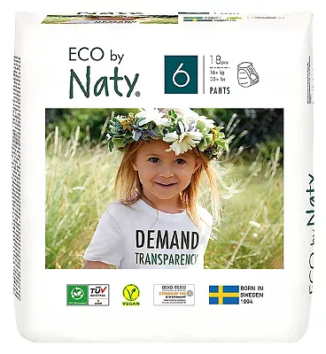 Naty Eco By Naty Nature Baby Nappy Pants - Extra Large Size 6