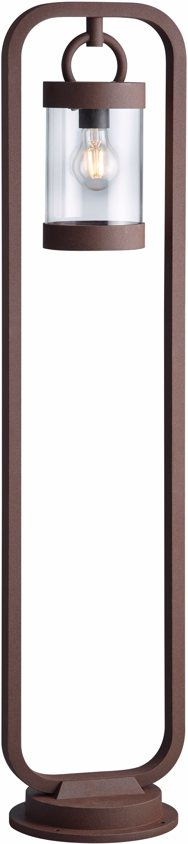 Trio Leuchten Sambesi Modern 100cm Outdoor Bollard Rusty IP44 with Dusk sensor