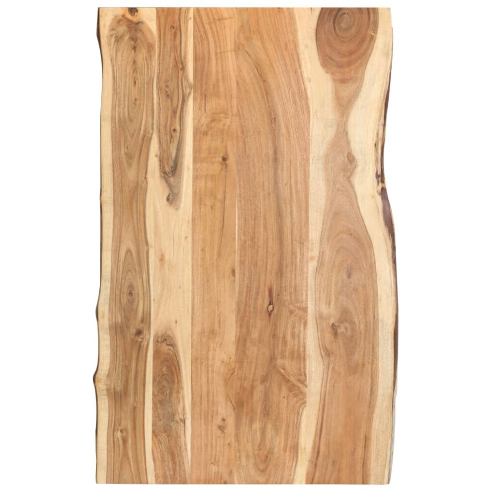 VidaXL Table Top Solid Acacia Wood 100x(50-60)x3.8 cm