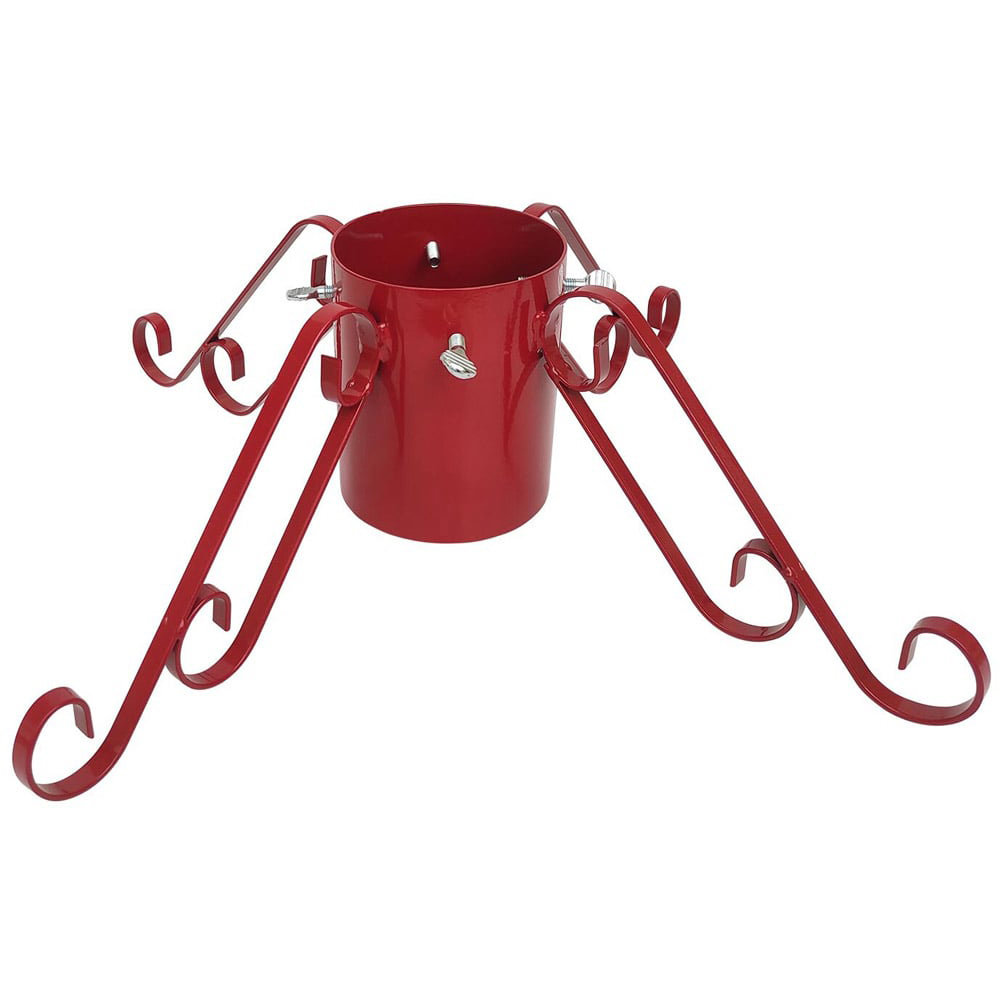 Steel Christmas Tree Stand - Red / 5 Inch