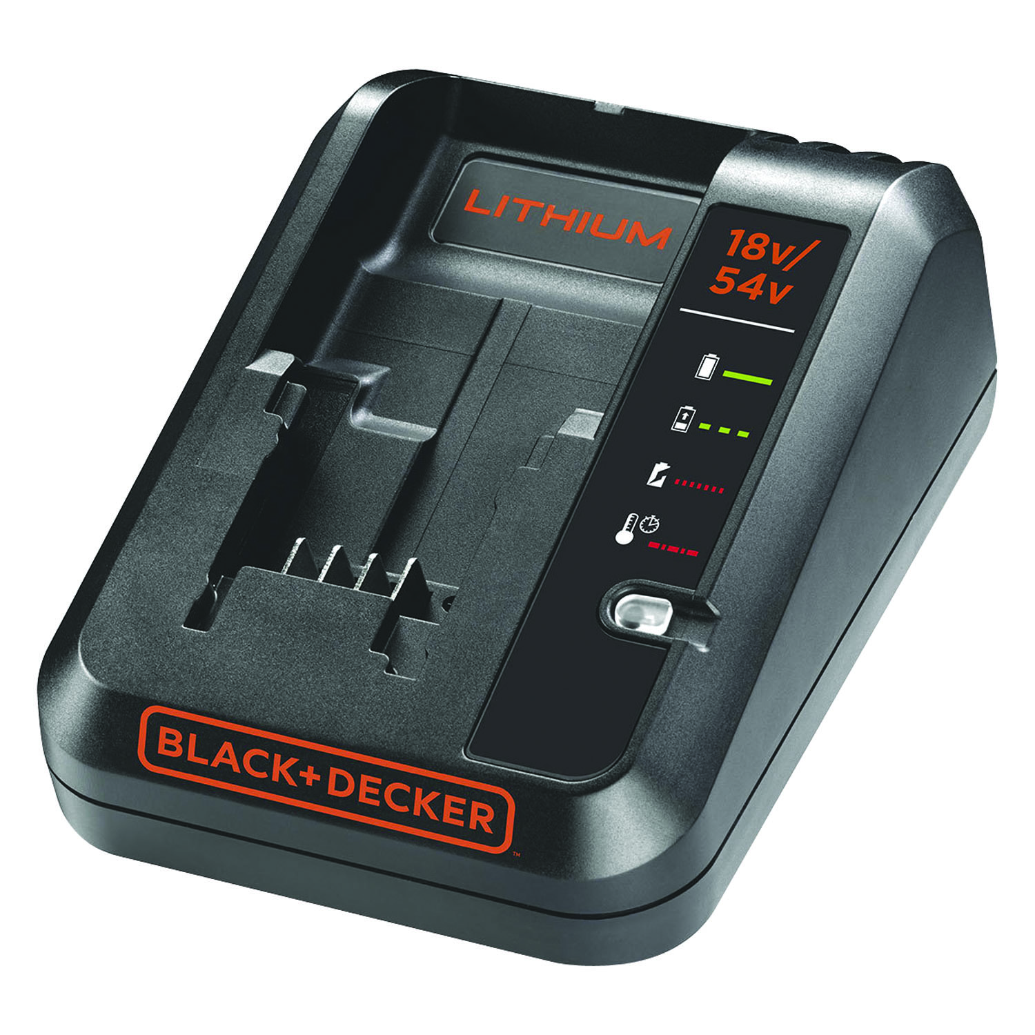 Black & Decker BlackDecker Caricabatterie B+D Black+Decker per tutte le batterie al litio da 18V a 54V