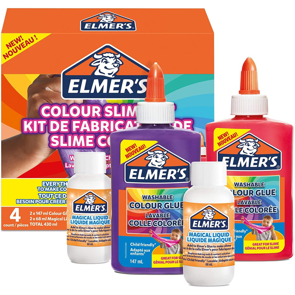 Elmers Opaque Colour Slime Kit with Magical Liquid