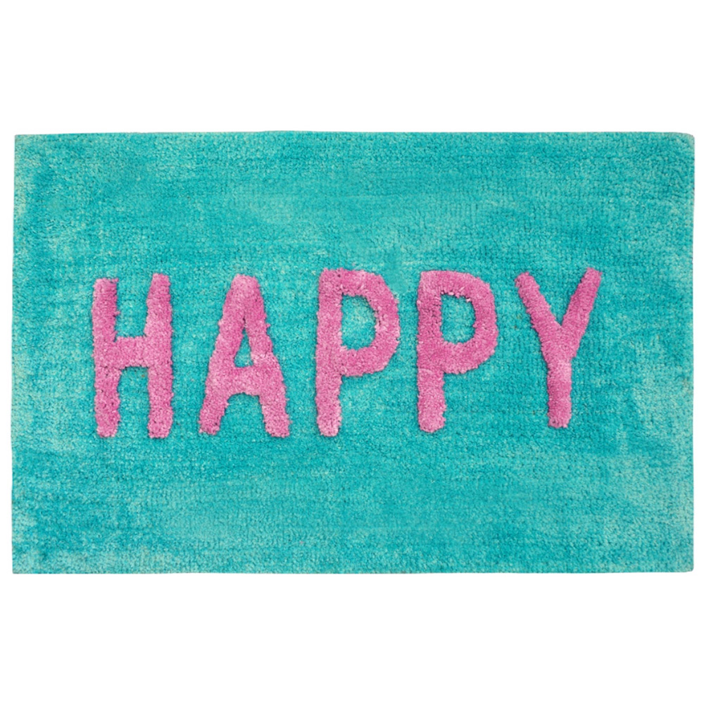 Mooky Mats Happy Slogan Bath Mat