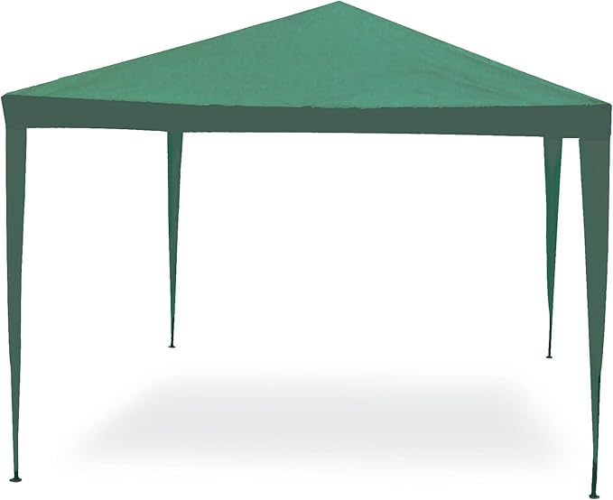 Biacchi Gazebo 3x4 verde acciaio Telo 110gr/m2 arredo esterno giardino FACILE G1617005
