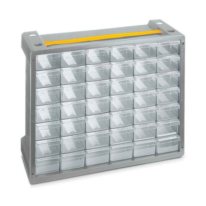 Terry Boîte pour petites pièces - Terry - Poker 42 - Gris - Transparent - À monter soi-même