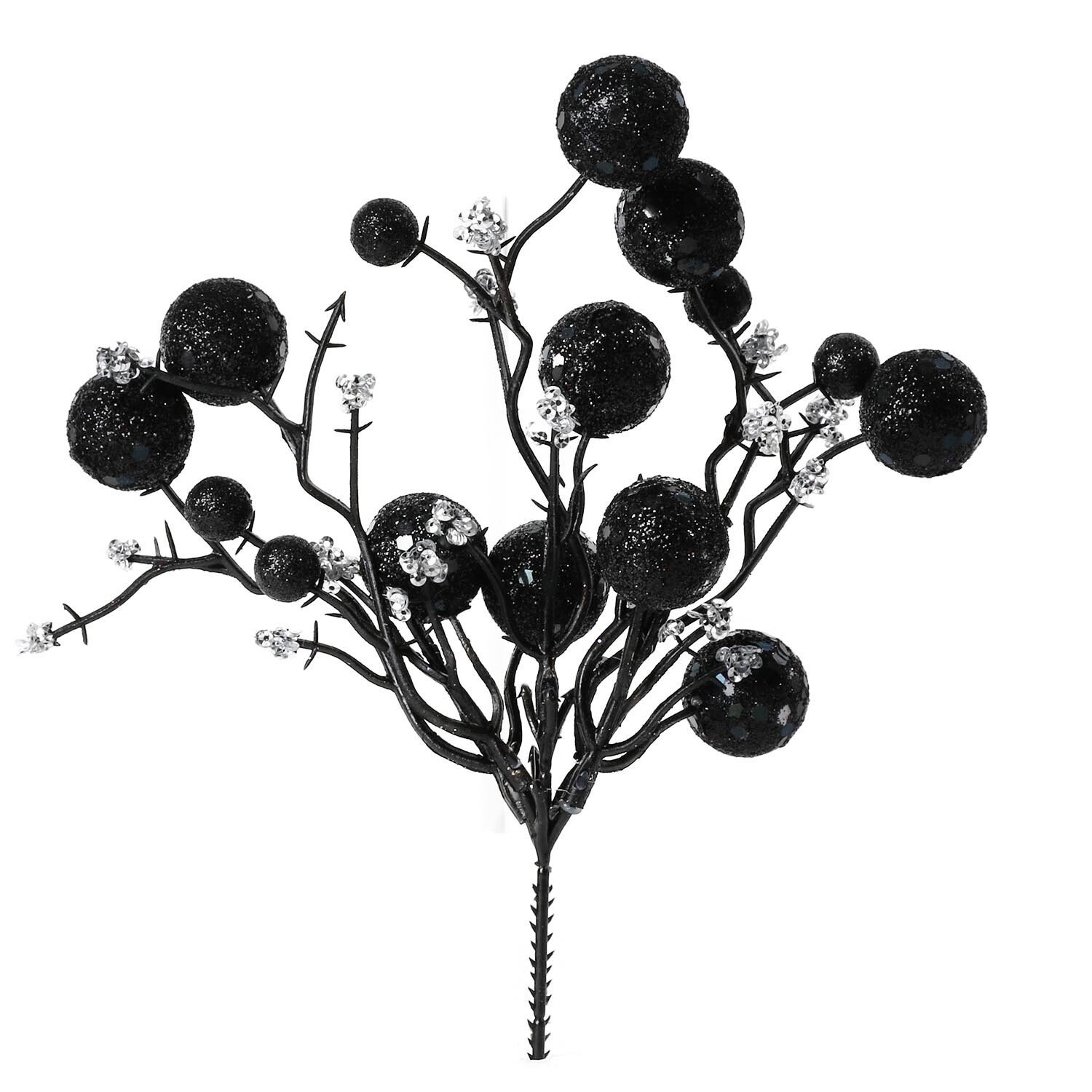 Haunted Hallows Halloween Glitter Ball Picks