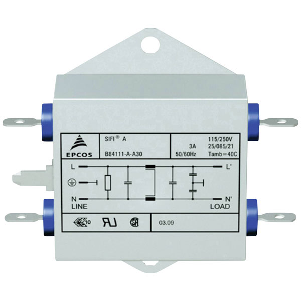 TDK B84113cb110 Emi Filter Flame Retardant 250v Ac 10a 159x50.8x44.5mm