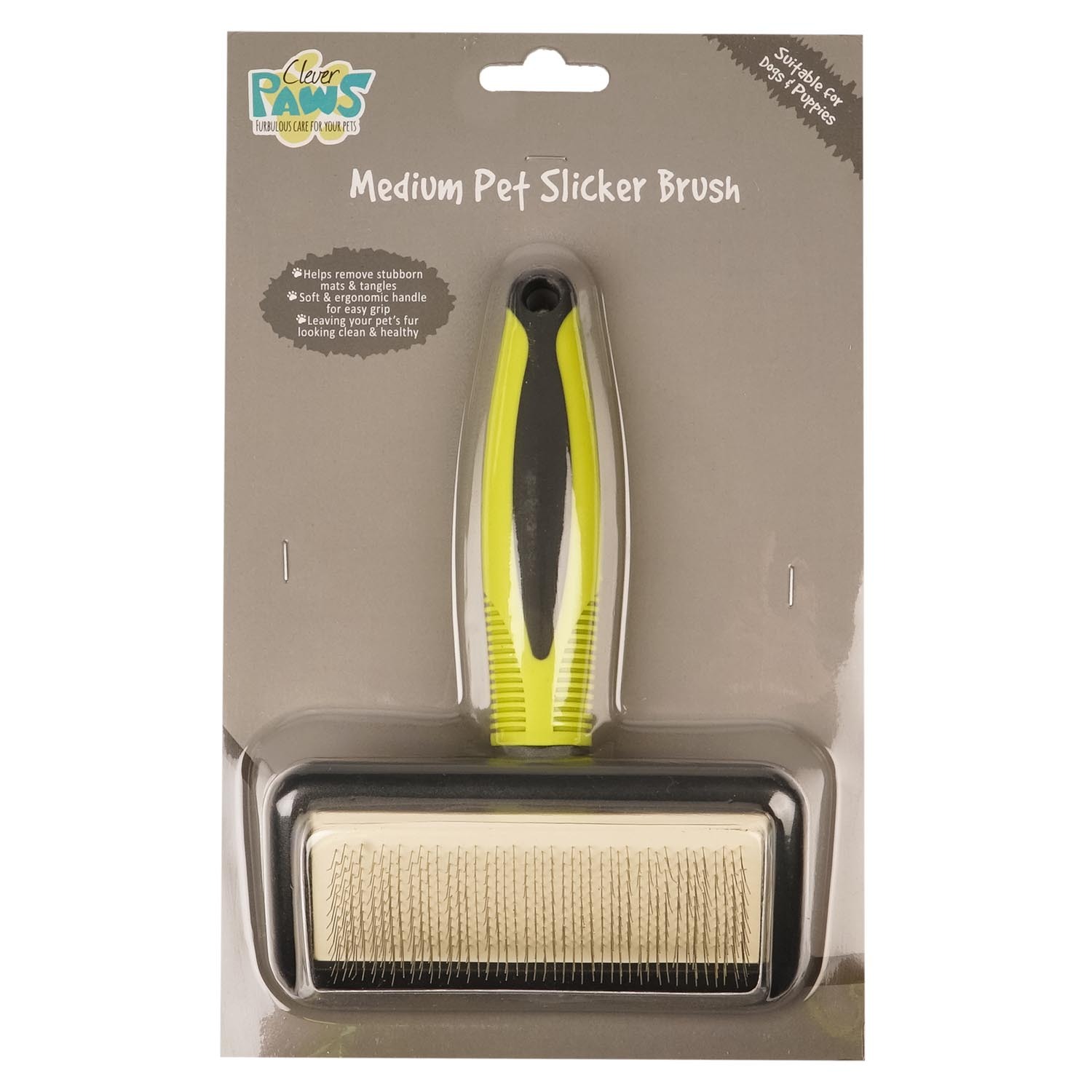 Clever Paws Pet Slicker Brush - Medium