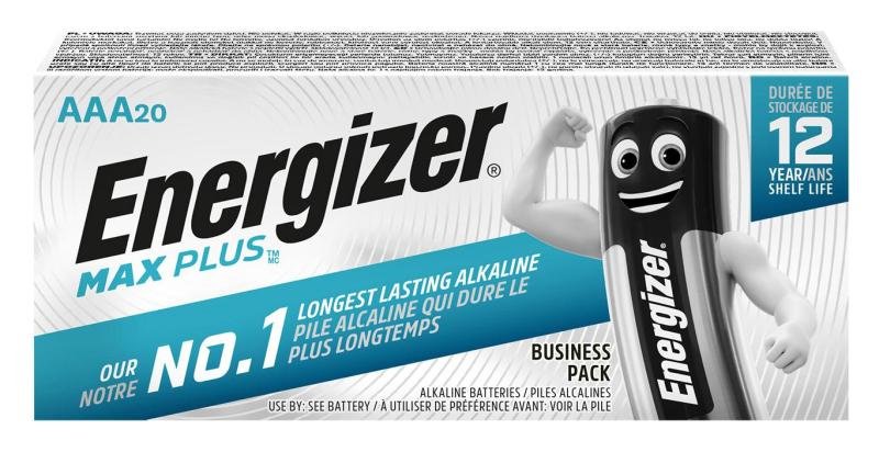 Energizer Piles Max Plus - AAA - blister de 20 piles
