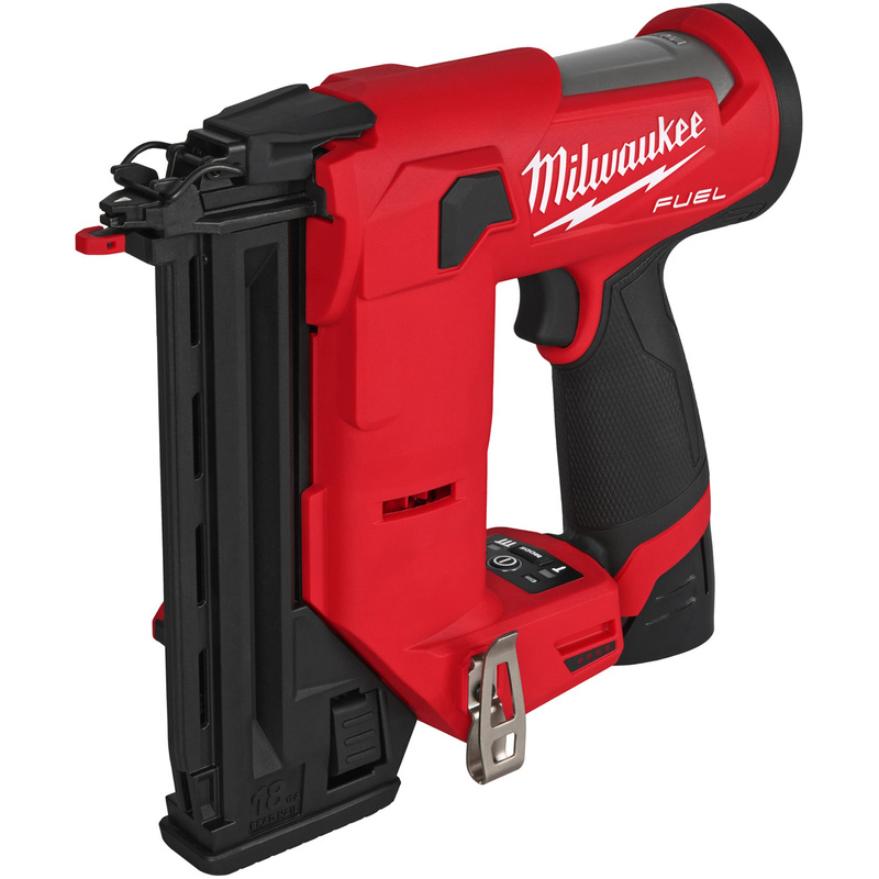 Milwaukee M12fcn18gs-202x 12v Cordless Brad Nailer 18 Gauge Straight 2