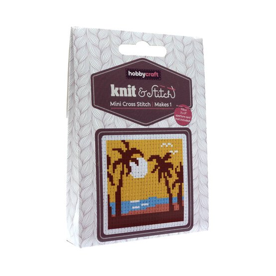 Hobbycraft Mini Beach Scene Cross Stitch Kit