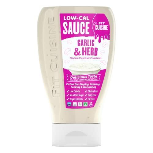 Fit Cuisine Low Calorie Sauce Garlic & Herb 425ml