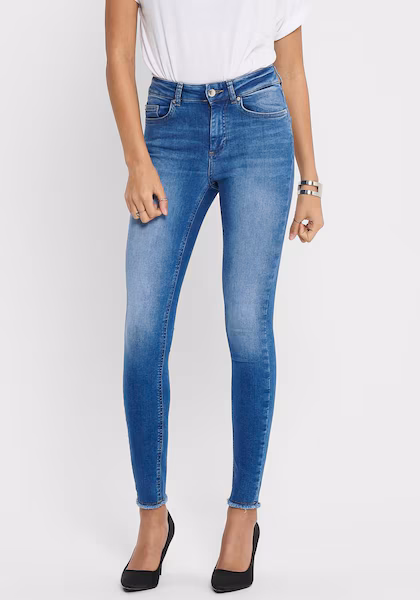 Only Onlblush Life Mid Ankle Skinny Fit Jeans Women Blue