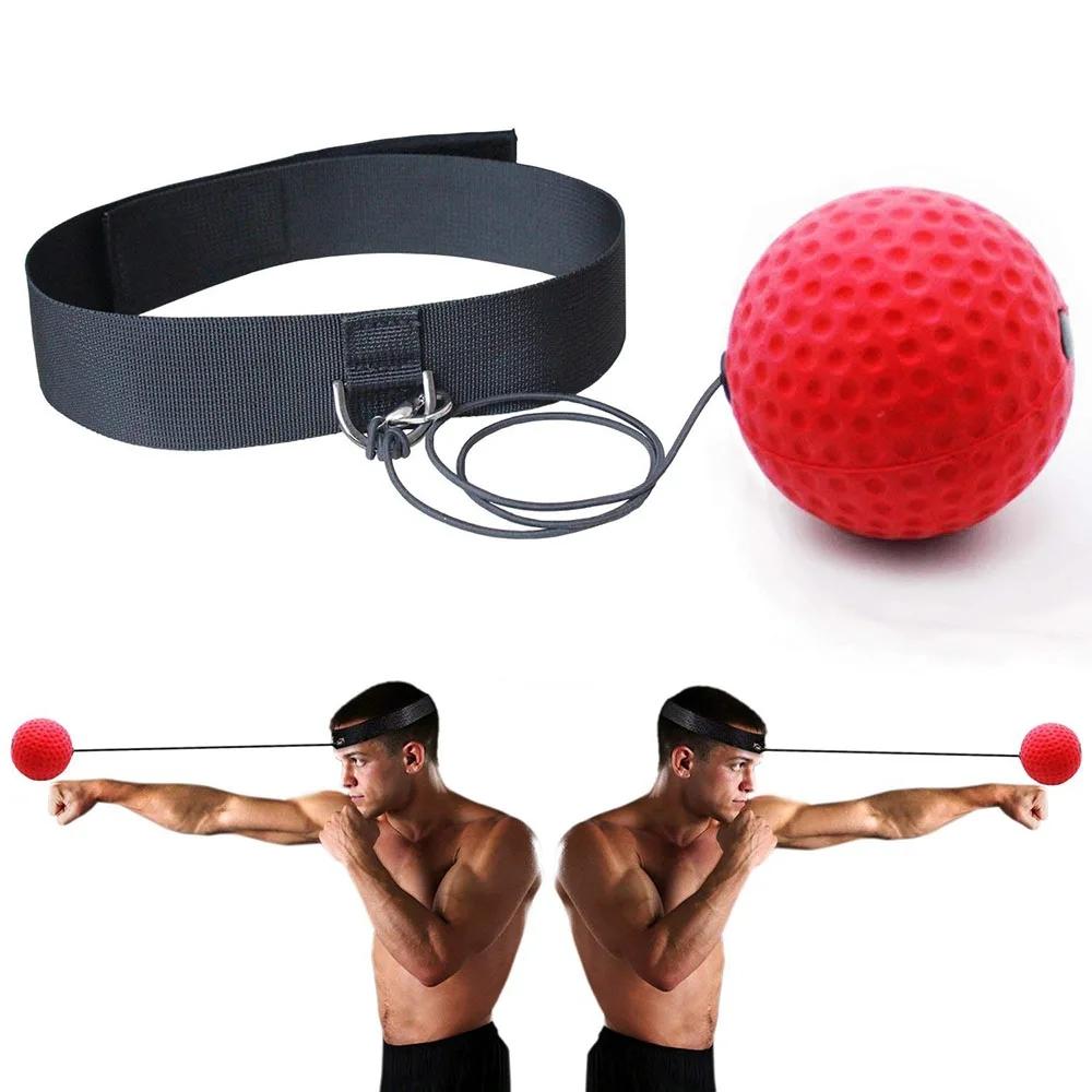 Love Home Garden Boxing Magic Ball Reflex Speed Training With Headband Boxing Punching Balls Hand Eye Coordination Fitness Martial Arts Supplies/