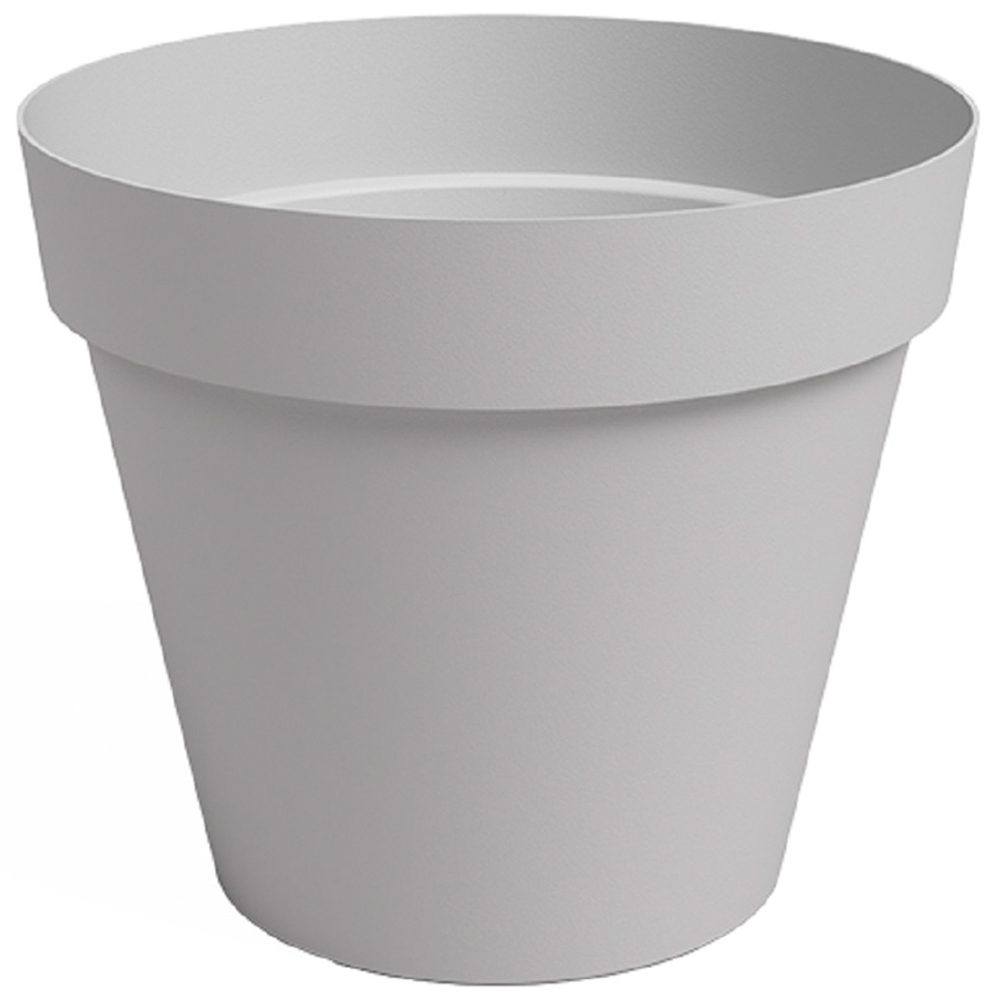 Artevasi Capri, Round Plastic Pot, 40Cm, Color: Light Grey