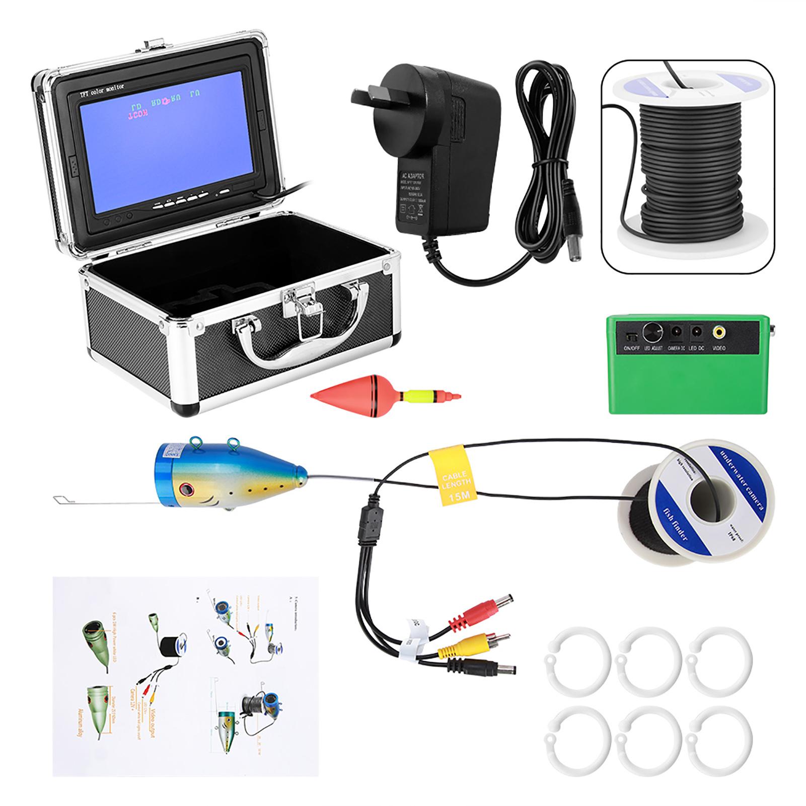 Konnwei Color Ccd 1000tvl Underwater Fishing Video Camera Kit With 7in Tft Display Uk Plug