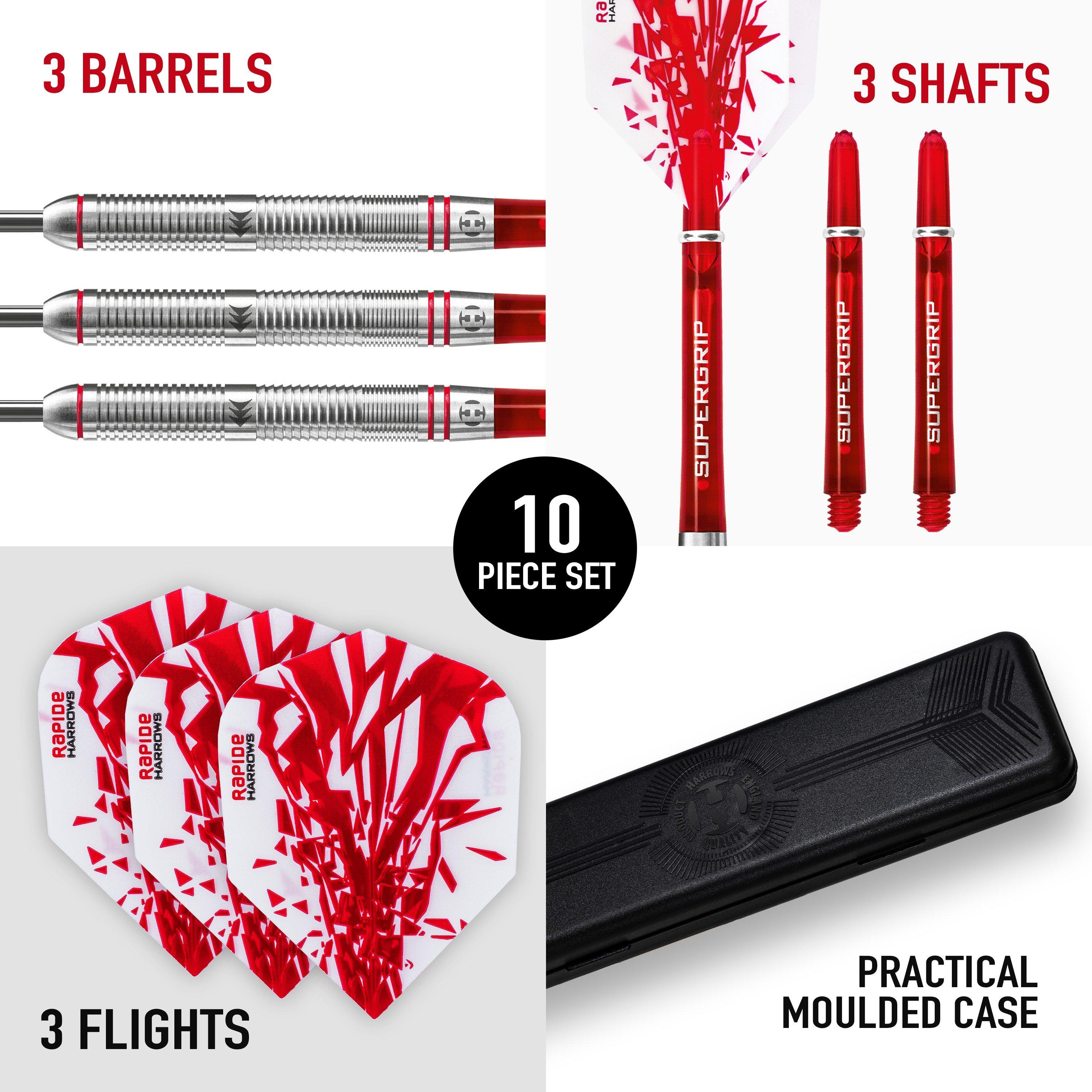 Harrows Darts Rapide 90% Tungsten Darts - Multi