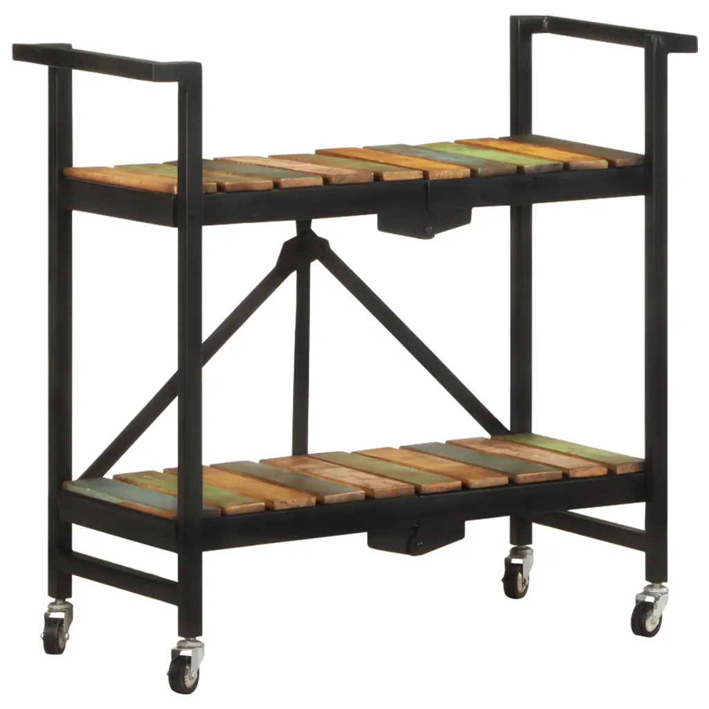 VidaXL Kitchen Trolley 87x36x81 cm Solid Reclaimed Wood