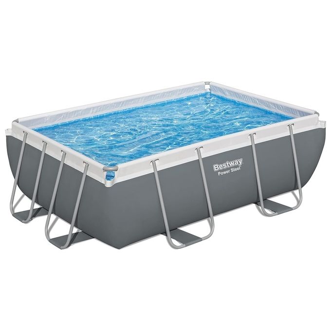Bestway 2.7 ft. H x 9.2 ft. L x 6.4 ft. W Plastic Frame Set Pool