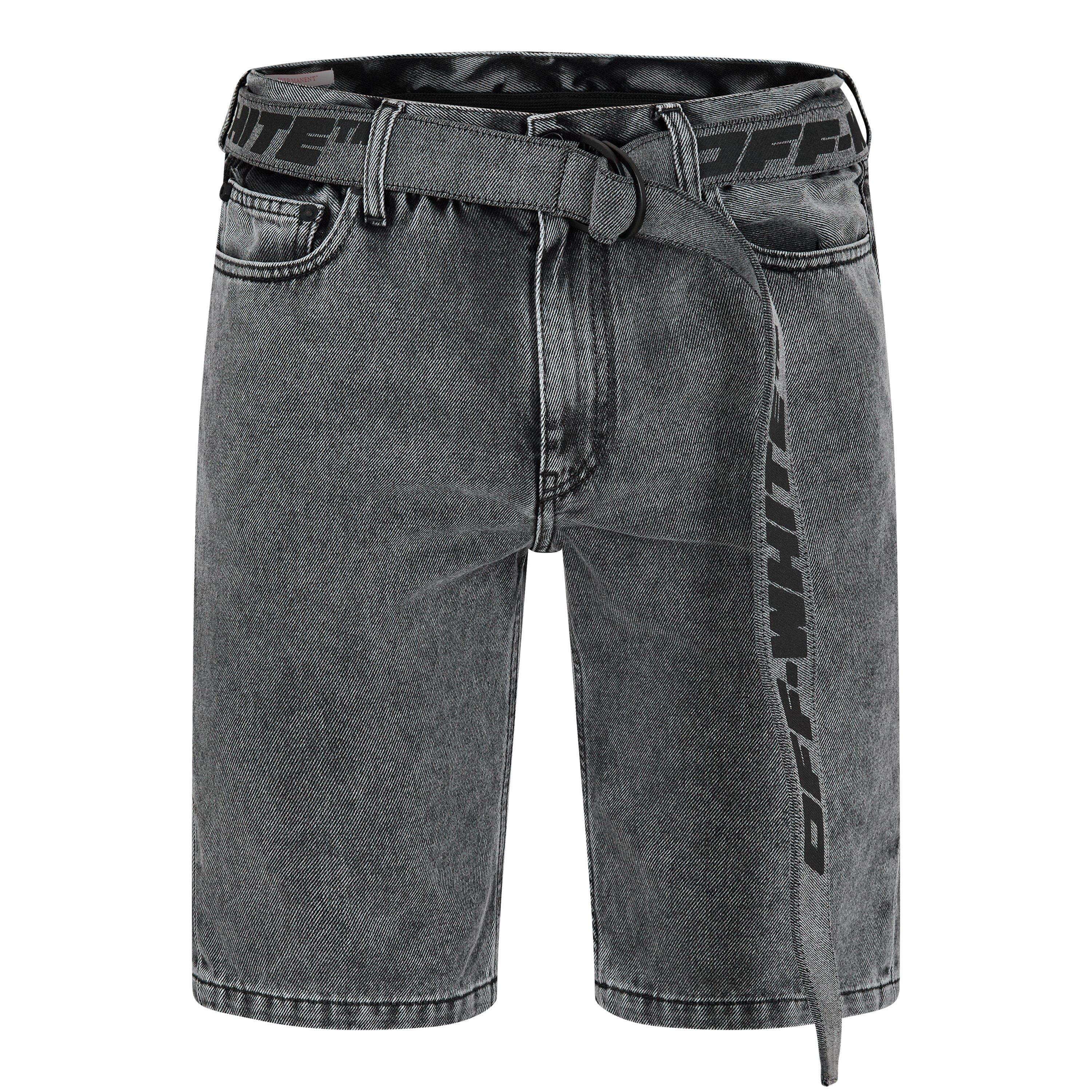 Off White Denim Shorts