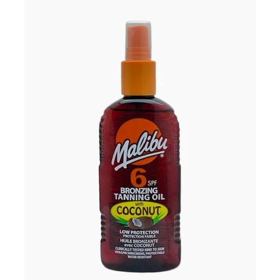 Malibu Tanning Oil With Coconut Spf 6 Spray 200Ml