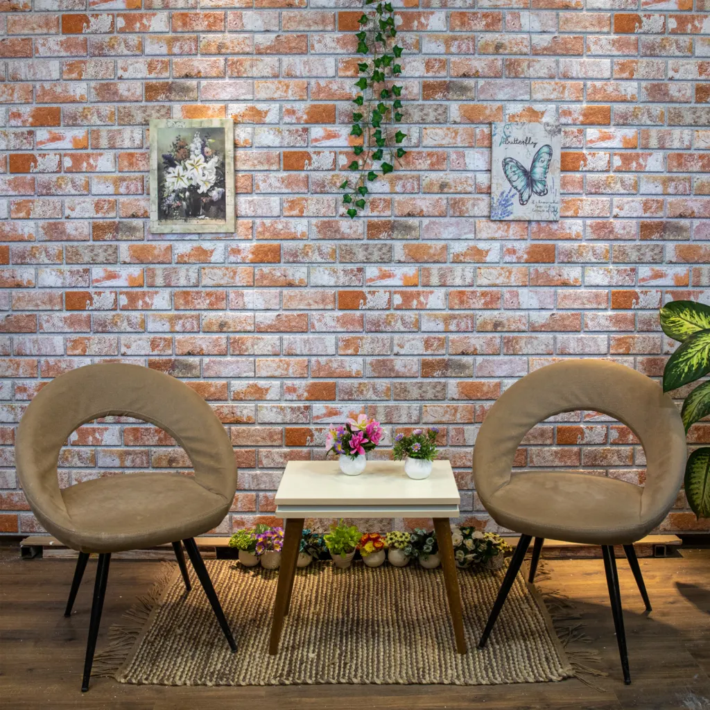 VidaXL 3D Wall Panels with Red Brick Design 10 pcs EPS