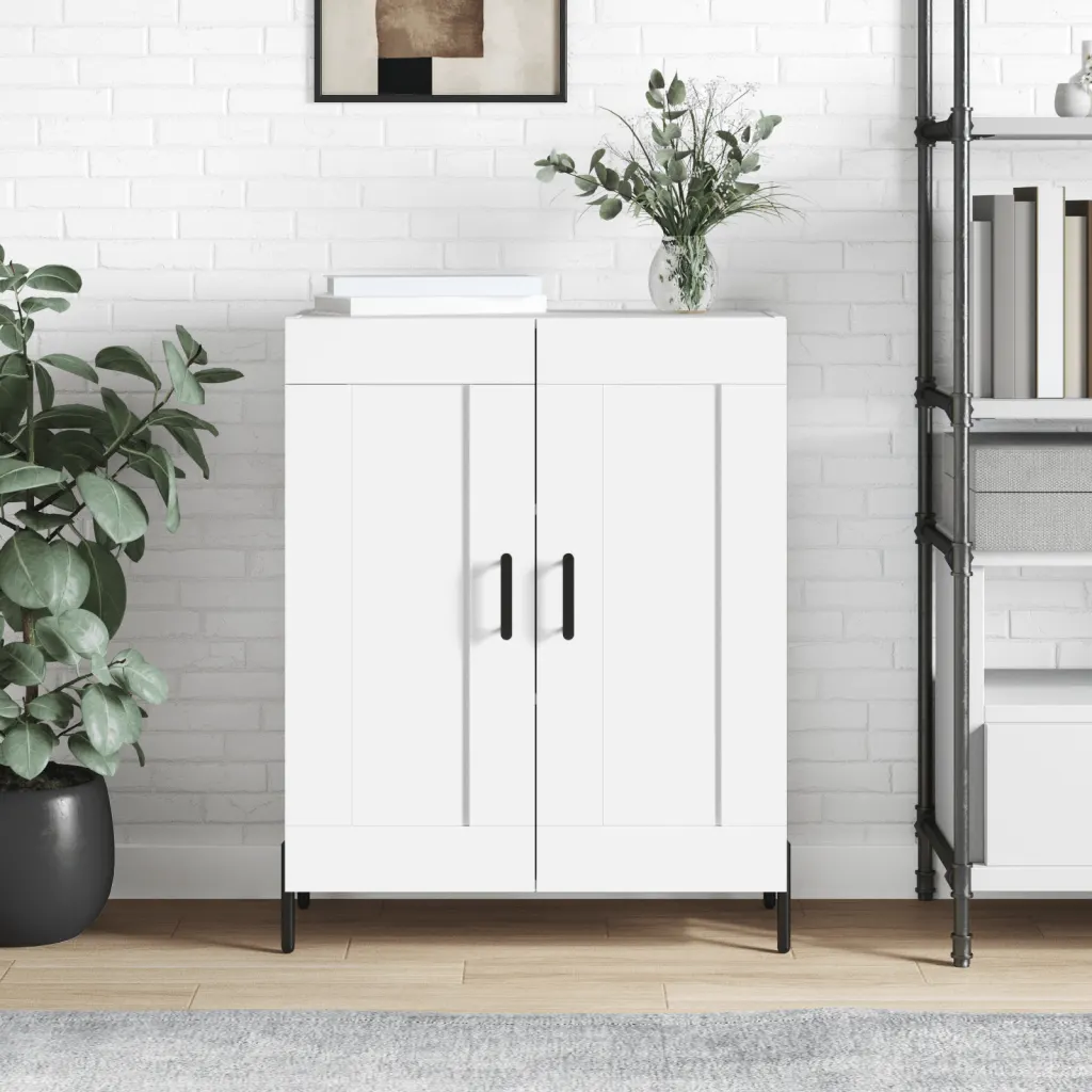 VidaXL Sideboard Storage Cupboard Side Cabinet Buffet White Engineered Wood