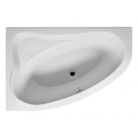 Belfry Bathroom RIHO Acrylic Corner Bathtub Right LYRA 140X90 Cm white