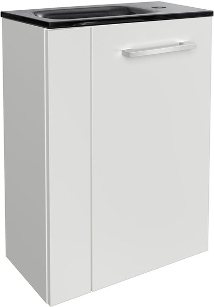 Fackelmann Solid Oak 440mm Wall Mounted Standard Single Vanity brown