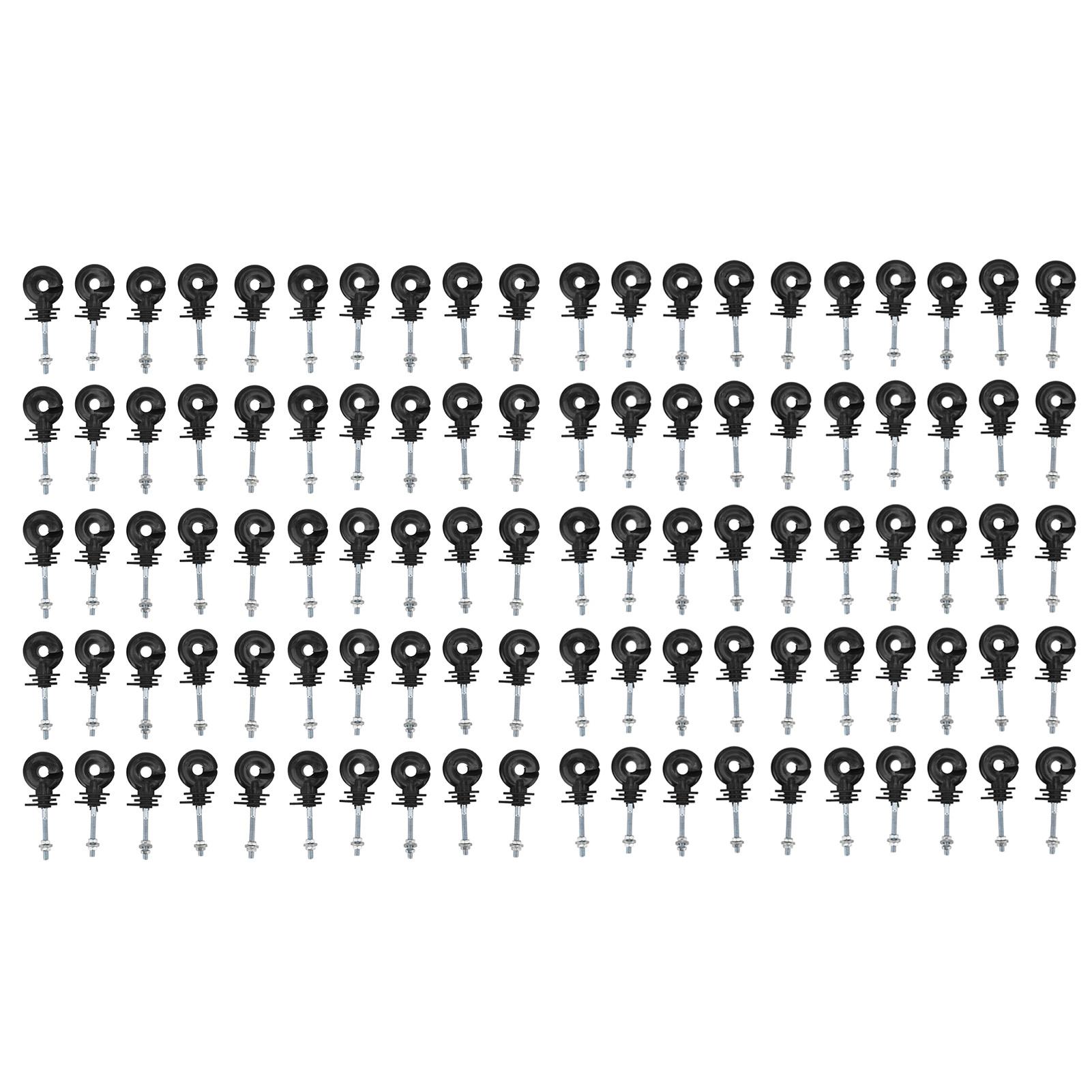 Vestidos 100Set Electric Fence Insulator Iron Post Insulator Power Grid System Husbandry Fence Insulator