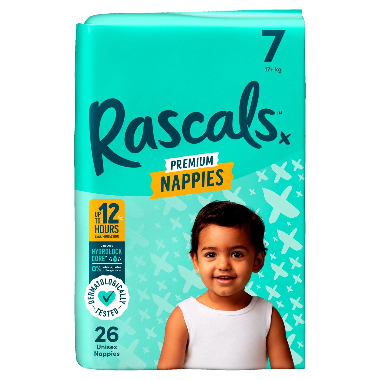 Rascals Premium Size 7 Nappies