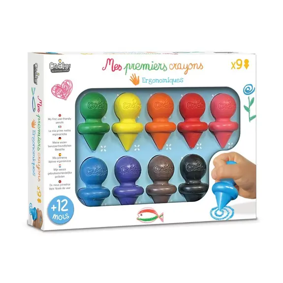 Crea Lign Mes 9 premiers crayons ergonomiques