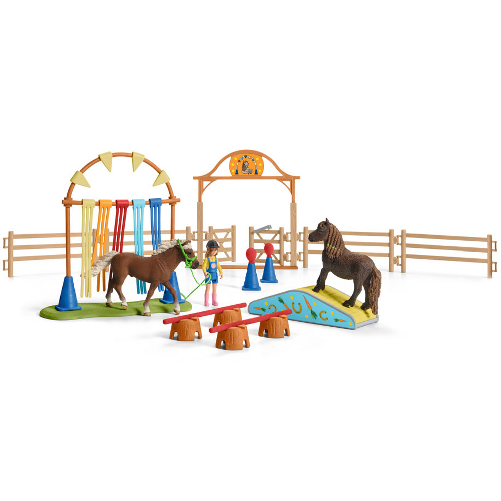 Schleich Farm World Pony Agility Training Set