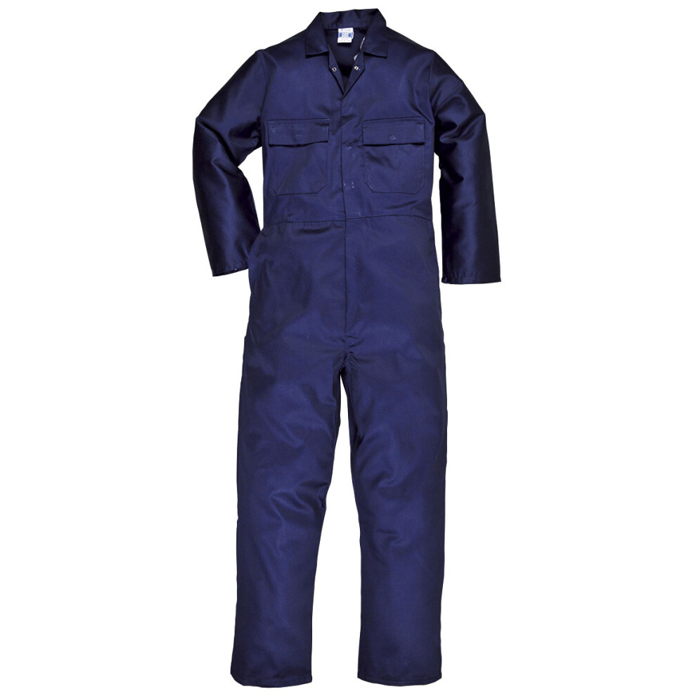 Portwest Portwest Mens Euro Work Polycotton Coverall (S999) / Workwear (3XL x Long) (Navy)