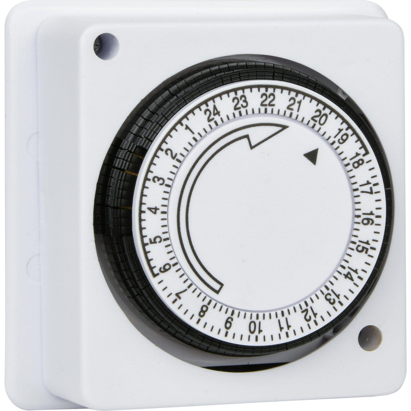 SLX Compact Mechanical Timer 24 Hour 16A in White