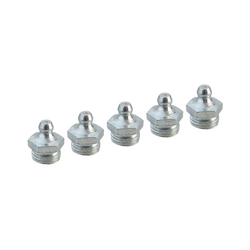 Faithfull Grease Nipple Straight 1/4in Bsp (pack 5) Faiggn14bsp