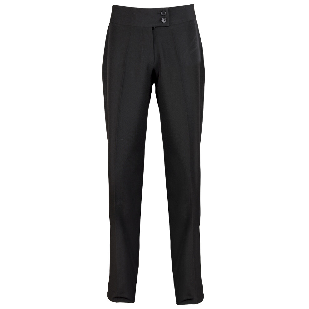 Premier Premier Iris Ladies/Womens Straight Leg Formal Trouser / Workwear (16R UK) (Black)