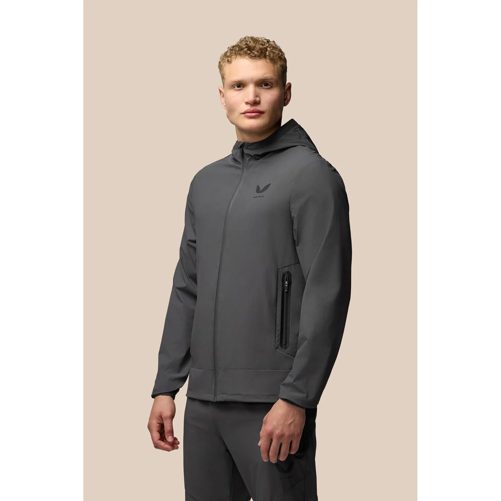CASTORE Lightweight Flex Jacket Men's Grey Track Jackets