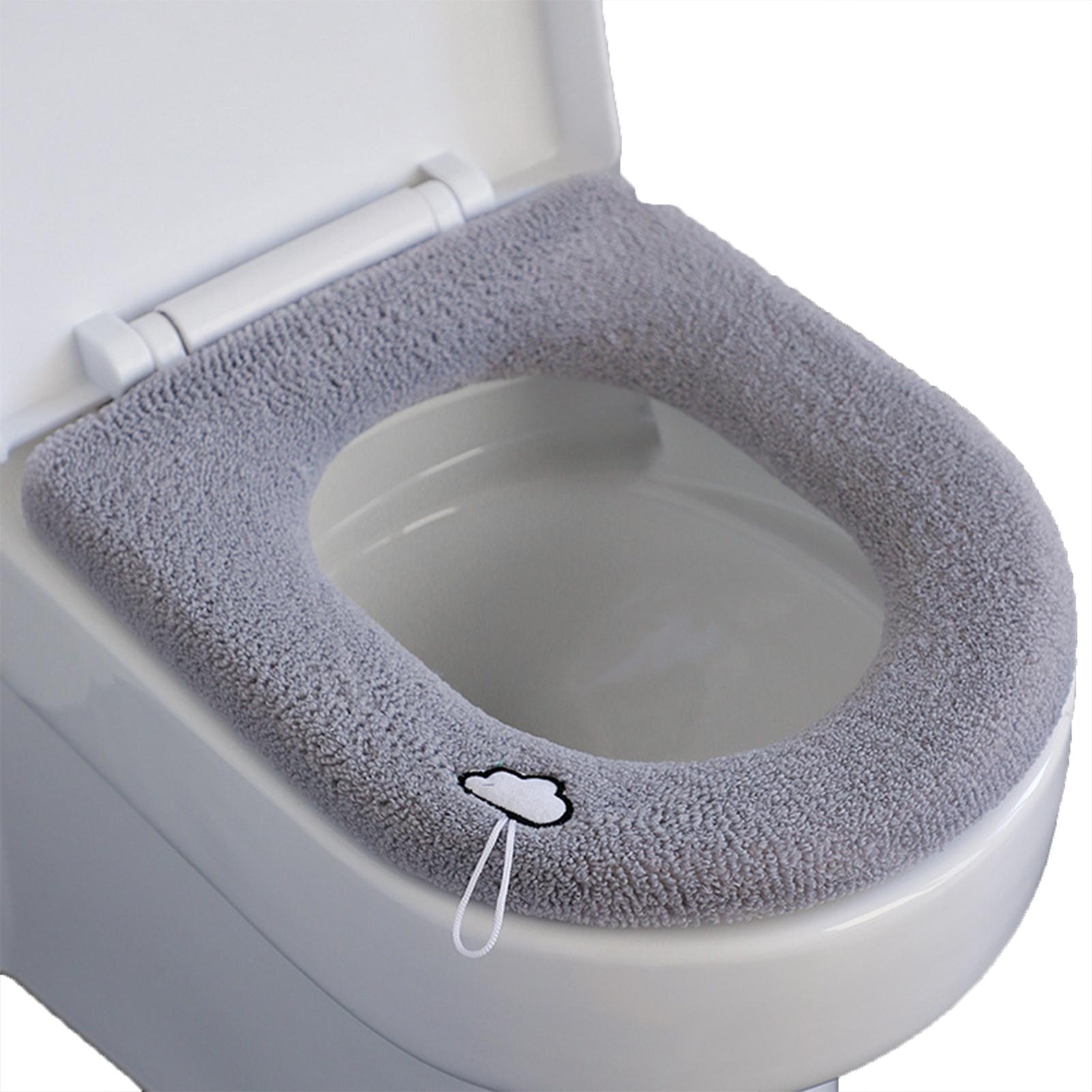 TOMTOP JMS Thicken Toilet Seat Cover Cushion Pads Bathroom Toilet Cushion Toilet Seat Pad Warmer Cushion Soft