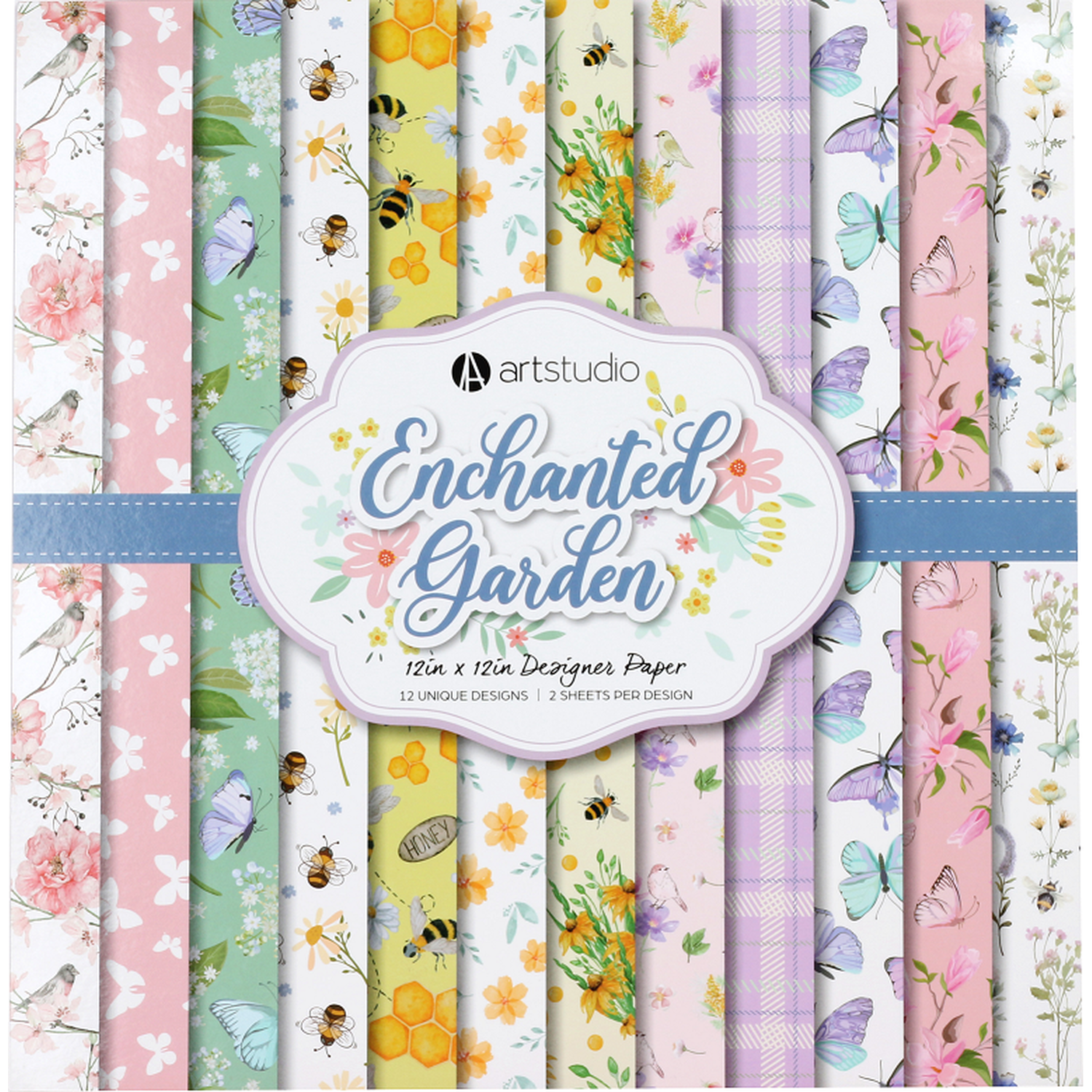 Art Studio Enchanted Garden Designer Paper Pad