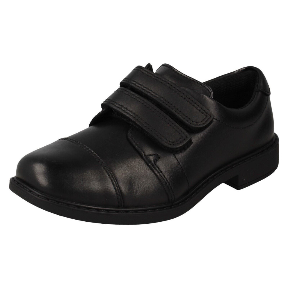Clarks Junior Scala Skye Leather Shoes, Black